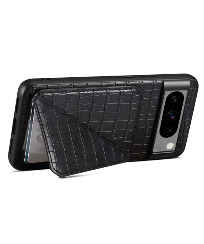 Coque Google Pixel 8 Pro Sleek Croc avec Porte-Carte