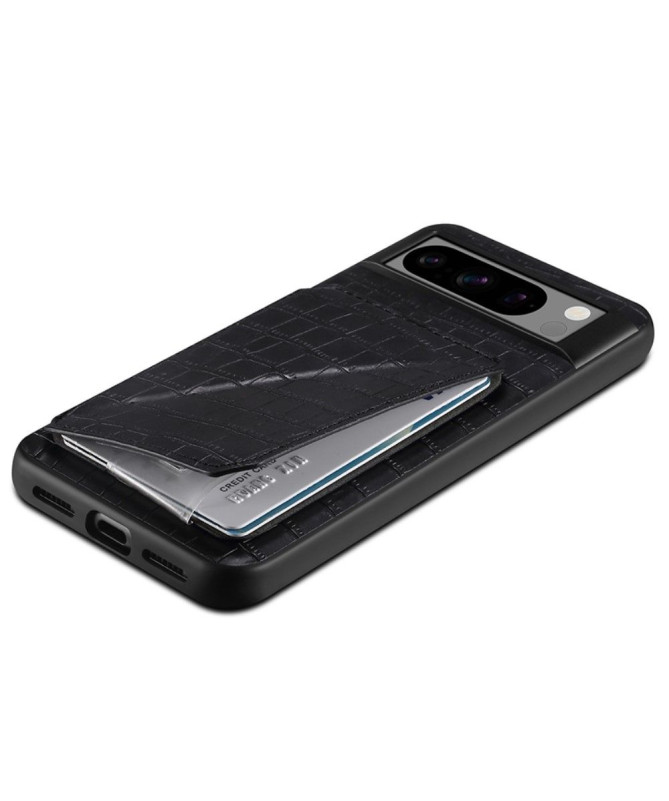 Coque Google Pixel 8 Pro Sleek Croc avec Porte-Carte