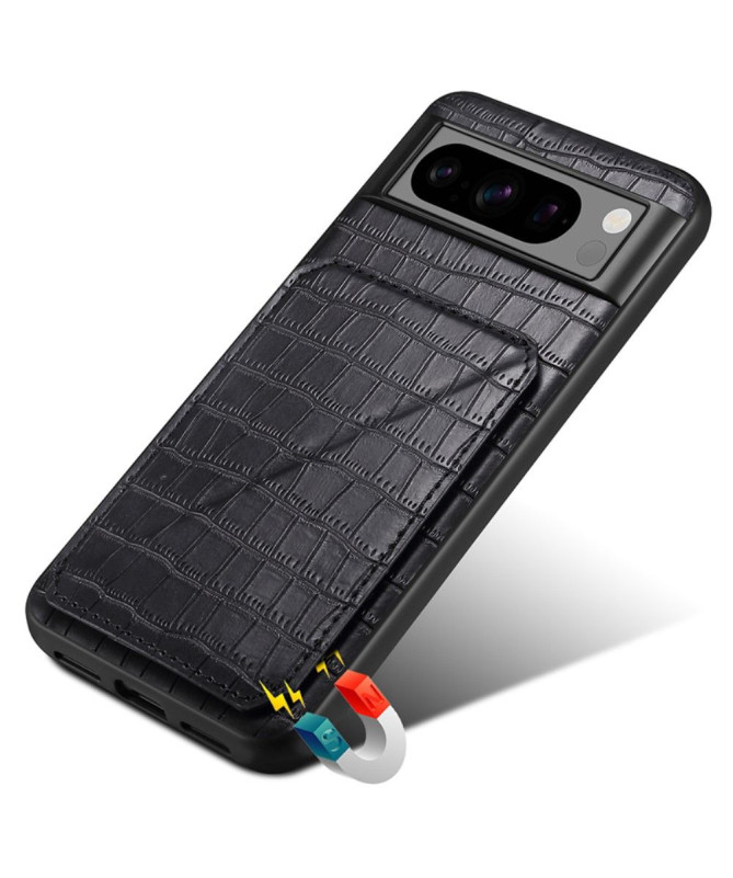 Coque Google Pixel 8 Pro Sleek Croc avec Porte-Carte