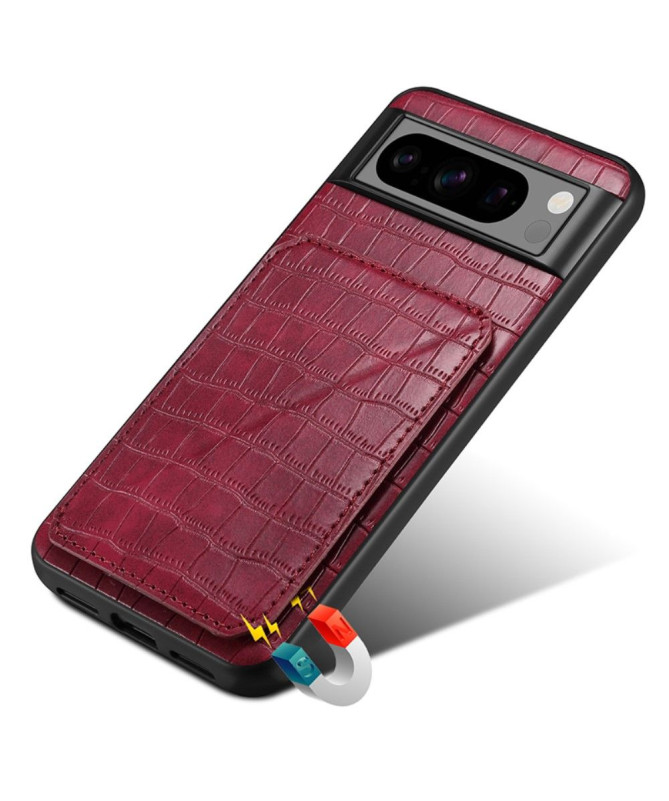 Coque Google Pixel 8 Pro Sleek Croc avec Porte-Carte