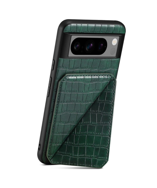 Coque Google Pixel 8 Pro Sleek Croc avec Porte-Carte