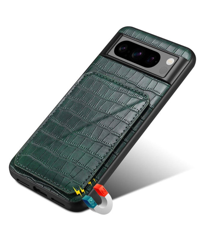 Coque Google Pixel 8 Pro Sleek Croc avec Porte-Carte