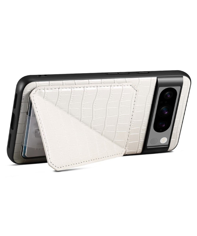 Coque Google Pixel 8 Pro Sleek Croc avec Porte-Carte