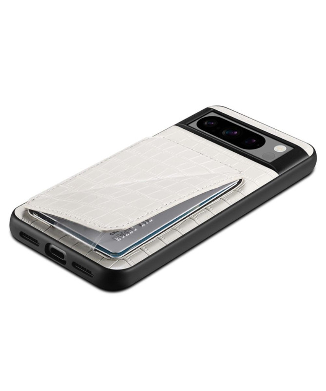 Coque Google Pixel 8 Pro Sleek Croc avec Porte-Carte