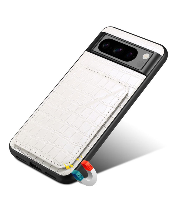 Coque Google Pixel 8 Pro Sleek Croc avec Porte-Carte