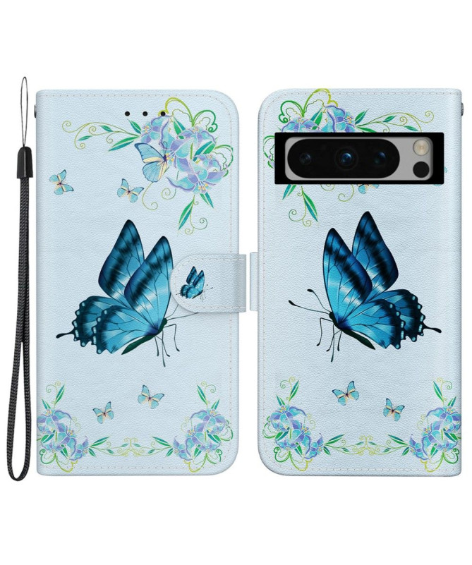 Housse Google Pixel 8 Pro Papillon Céleste