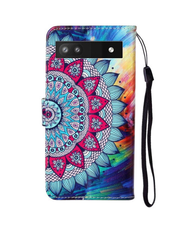 Housse Google Pixel 7a mandala fleur