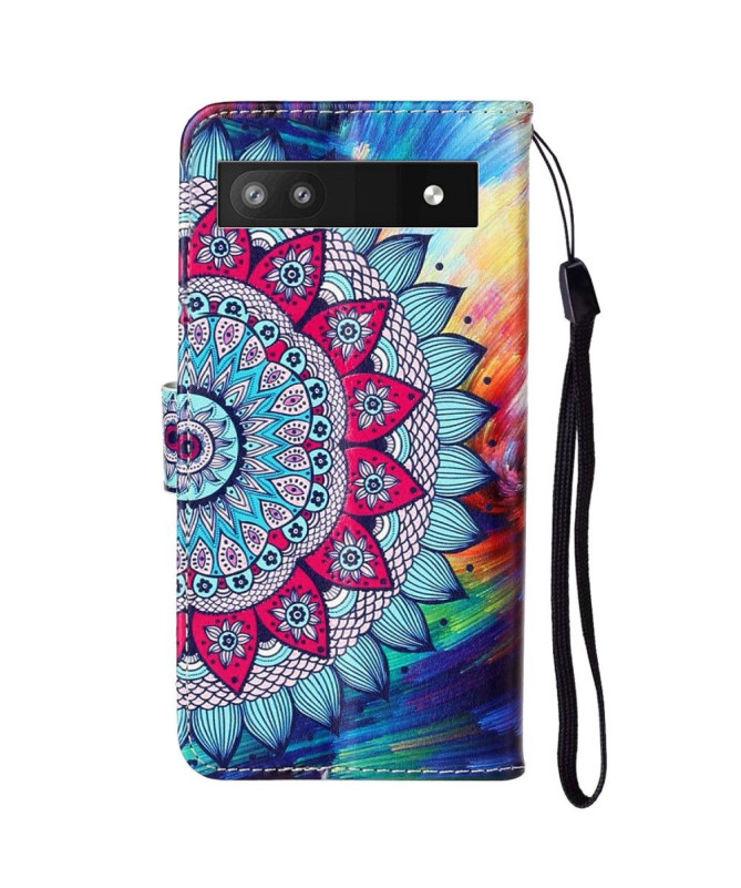 Housse Google Pixel 7a mandala fleur