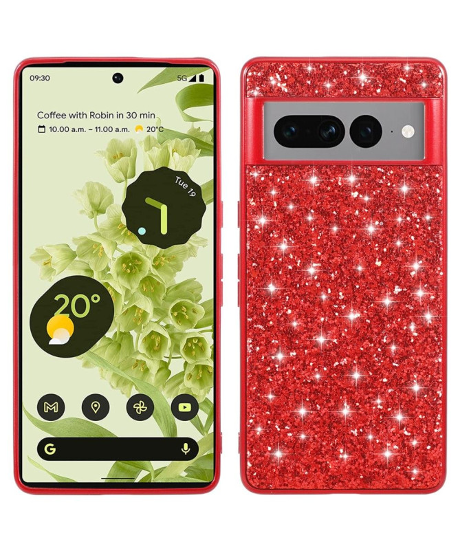 Coque Google Pixel 7a Paillettes Glamour