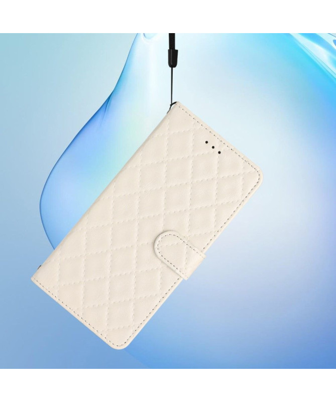 Housse Google Pixel 7a Quadrillage Chic avec Lanière