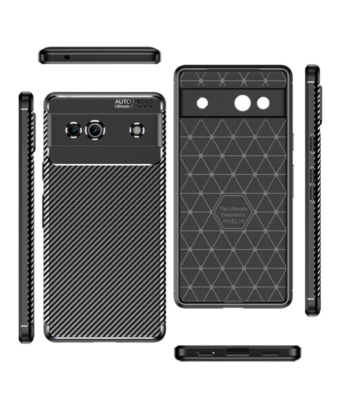 Google Pixel 7a - Coque style fibre de carbone