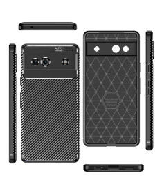 Google Pixel 7a - Coque style fibre de carbone
