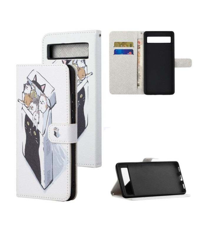 Housse Google Pixel 7a Chats dans la boîte