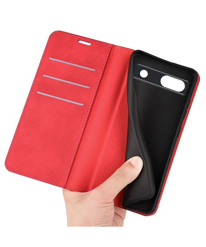 Étui Google Pixel 7a simili cuir fonction stand