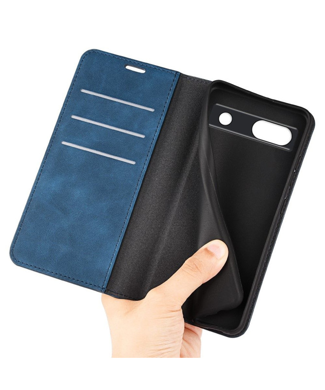 Étui Google Pixel 7a simili cuir fonction stand