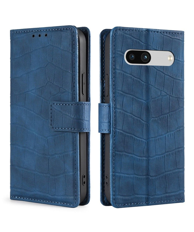 Google Pixel 7a - Housse simili cuir effet peau de crocodile