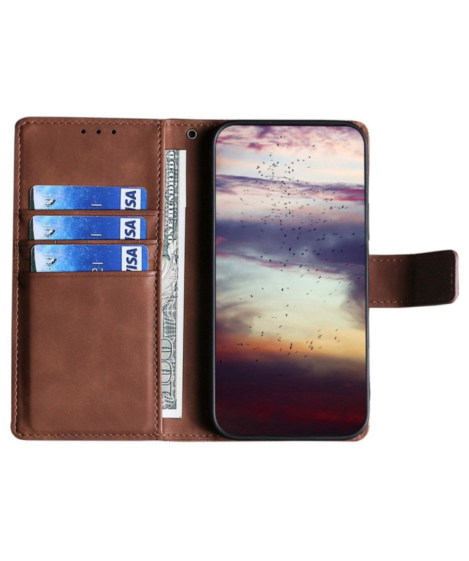 Google Pixel 7a - Housse simili cuir effet peau de crocodile