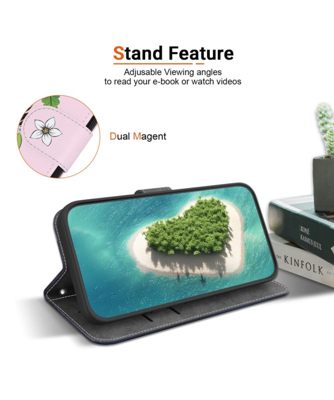 Housse Google Pixel 7a Fresque Fleurie