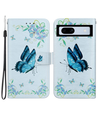 Housse Google Pixel 7a Papillon Céleste