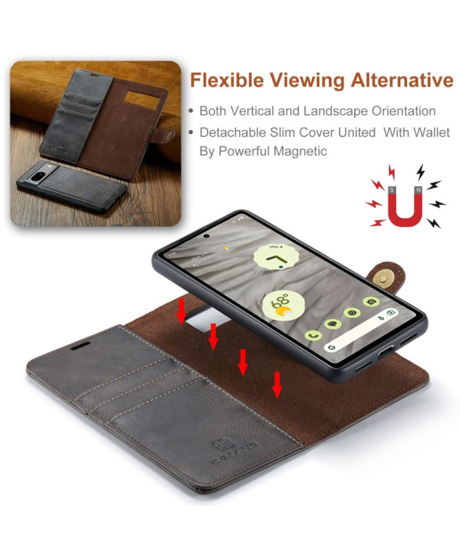 Google Pixel 7a - Protection 2 en 1 housse et coque détachable