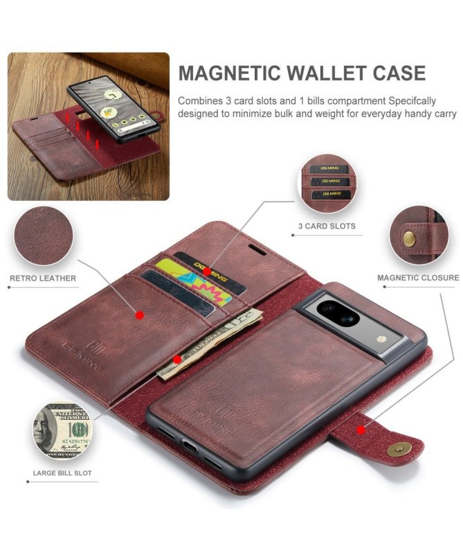 Google Pixel 7a - Protection 2 en 1 housse et coque détachable