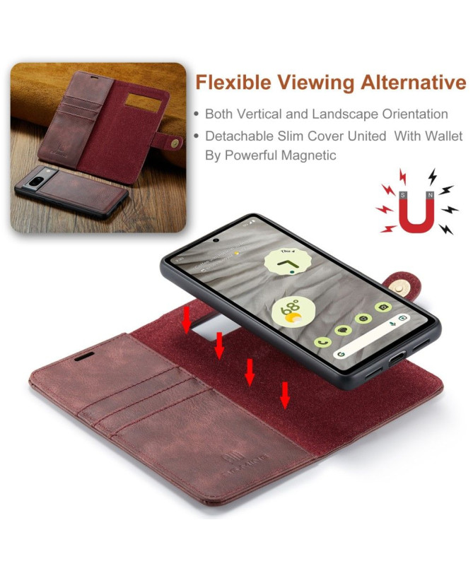 Google Pixel 7a - Protection 2 en 1 housse et coque détachable