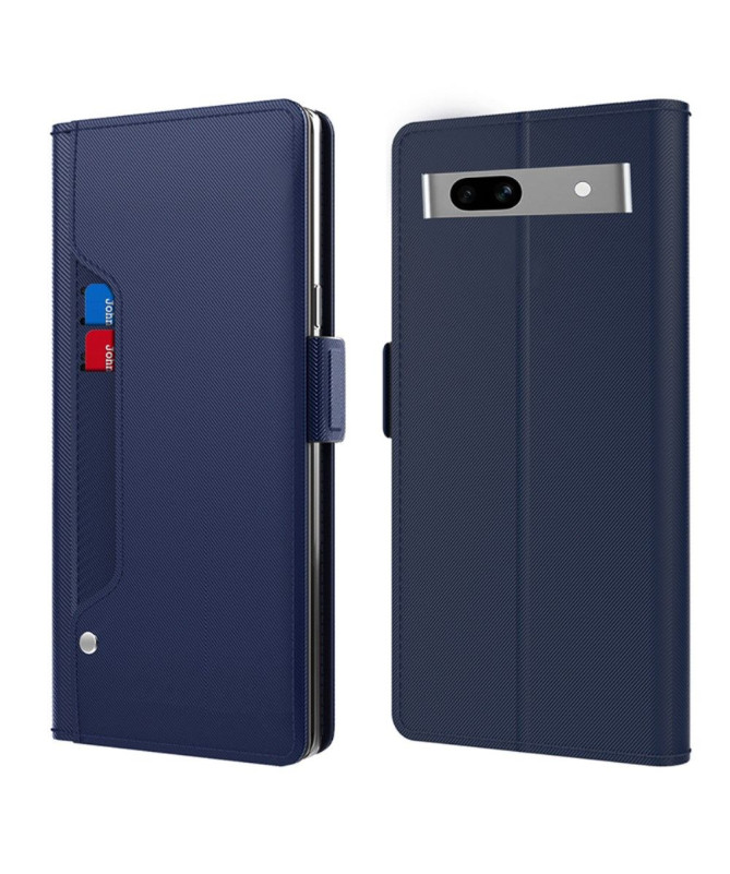 Google Pixel 7a - Housse premium porte cartes avec miroir