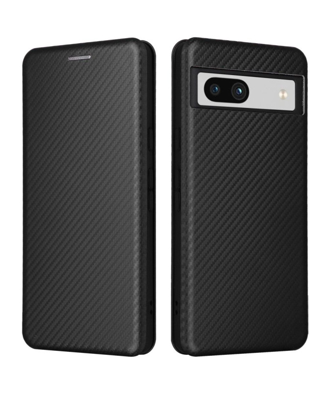 Google Pixel 7a - Housse simili cuir fibre de carbone