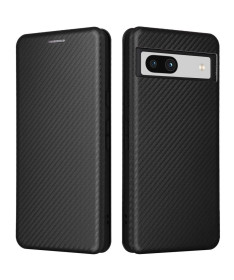 Google Pixel 7a - Housse simili cuir fibre de carbone