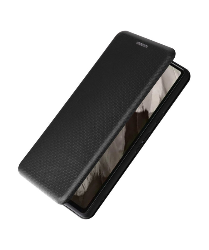 Google Pixel 7a - Housse simili cuir fibre de carbone