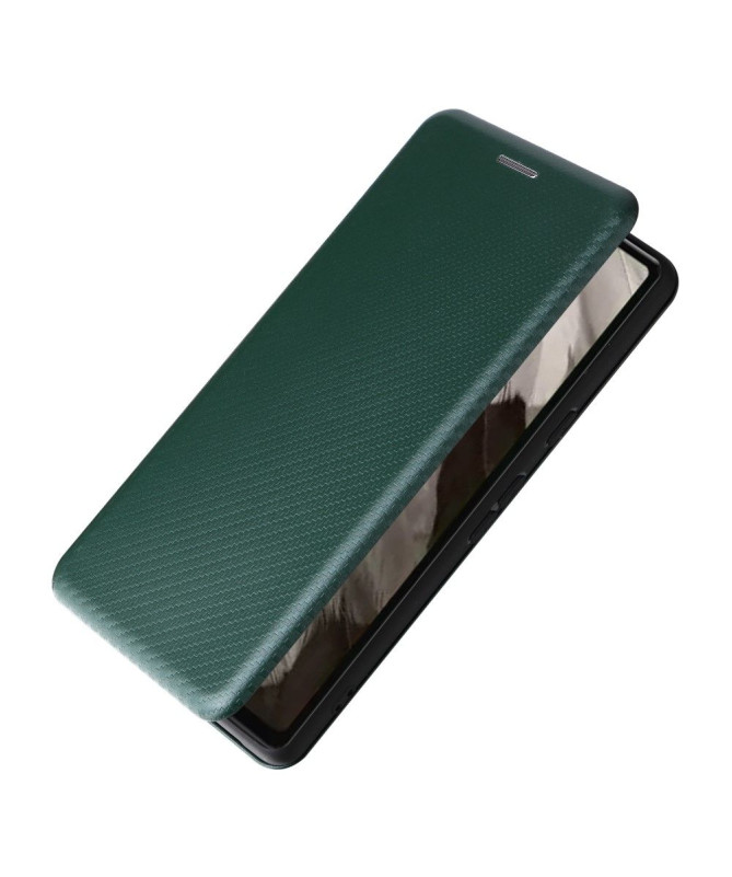 Google Pixel 7a - Housse simili cuir fibre de carbone