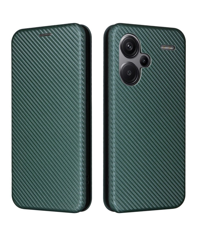 Housse Xiaomi Redmi Note 13 Pro Plus 5G simili cuir fibre de carbone