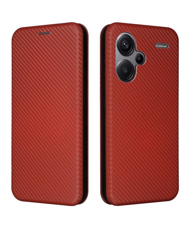 Housse Xiaomi Redmi Note 13 Pro Plus 5G simili cuir fibre de carbone