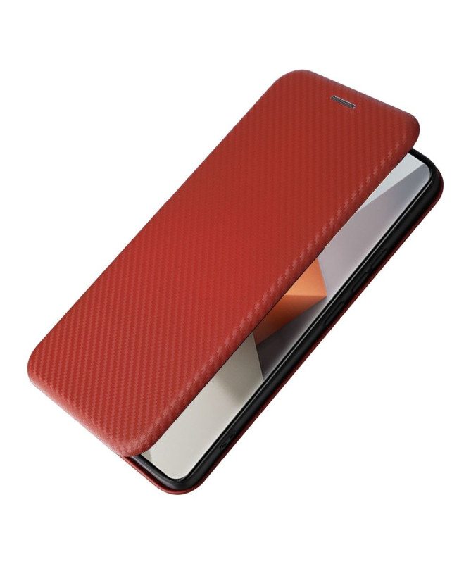 Housse Xiaomi Redmi Note 13 Pro Plus 5G simili cuir fibre de carbone