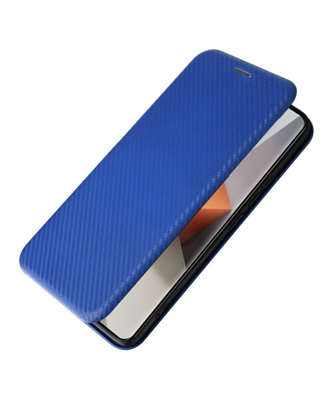 Housse Xiaomi Redmi Note 13 Pro Plus 5G simili cuir fibre de carbone
