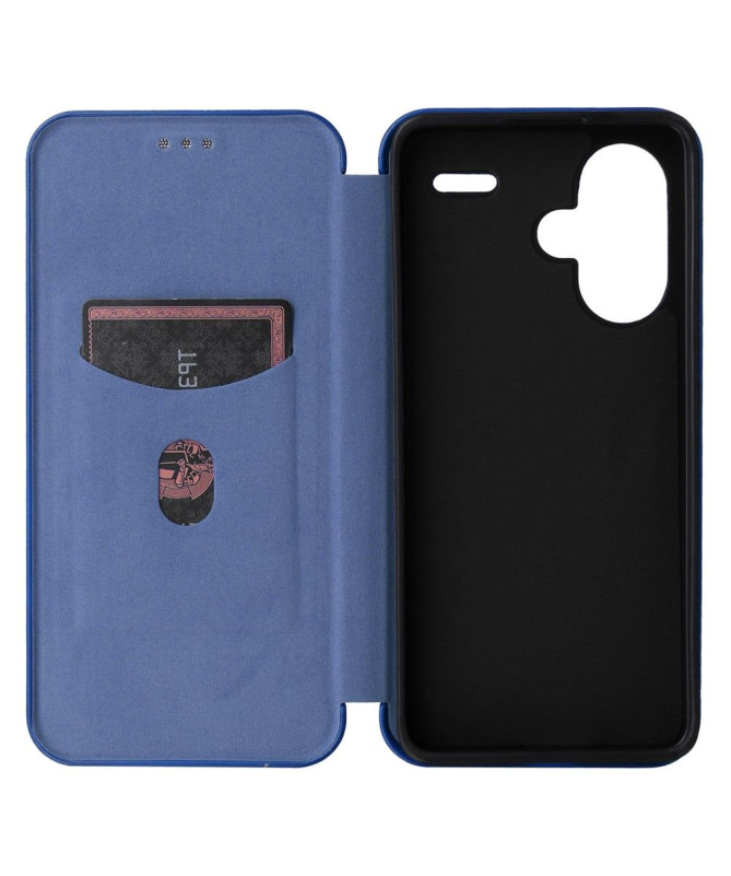 Housse Xiaomi Redmi Note 13 Pro Plus 5G simili cuir fibre de carbone