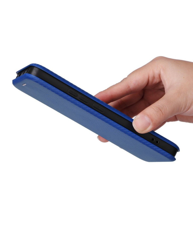 Housse Xiaomi Redmi Note 13 Pro Plus 5G simili cuir fibre de carbone