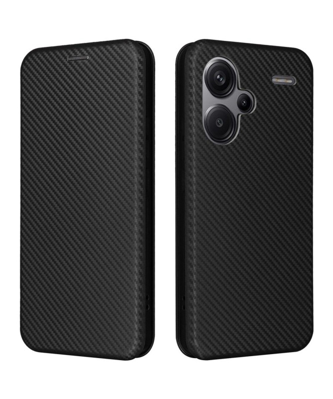 Housse Xiaomi Redmi Note 13 Pro Plus 5G simili cuir fibre de carbone