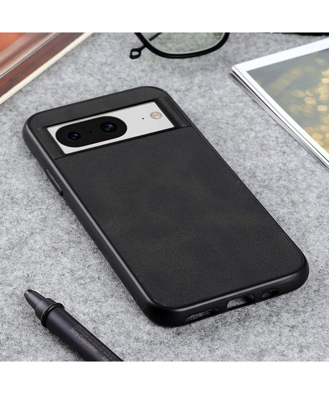 Coque Google Pixel 8 Aspect Cuir Rétro