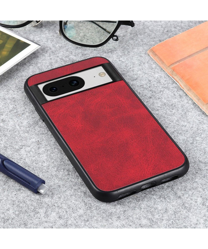 Coque Google Pixel 8 Aspect Cuir Rétro