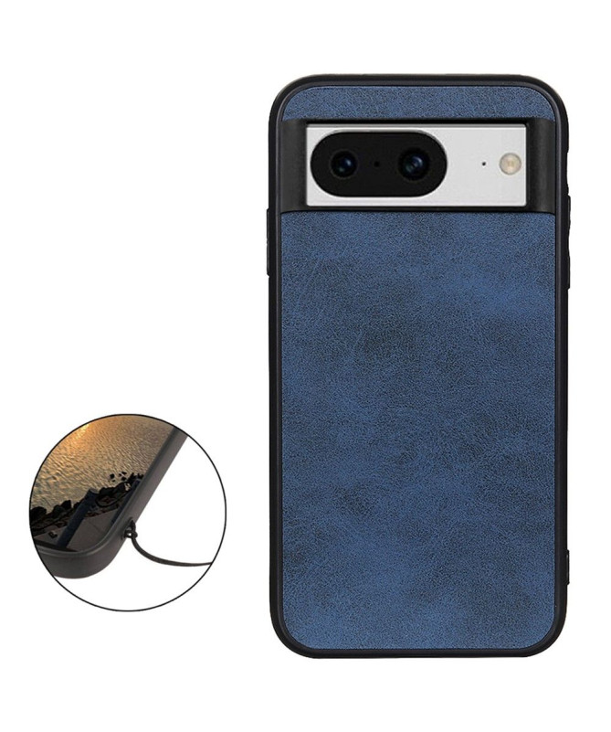 Coque Google Pixel 8 Aspect Cuir Rétro