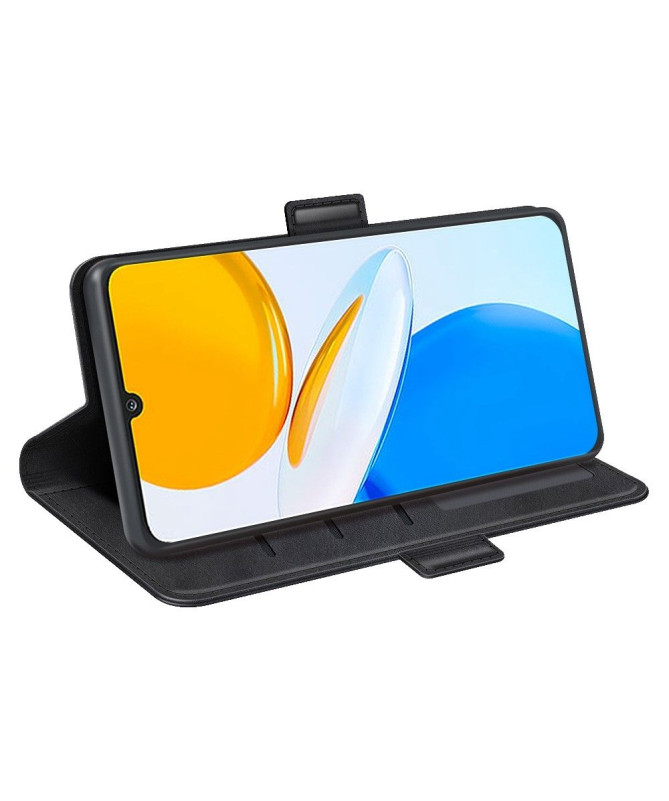 Étui Honor X7 portefeuille revêtement simili cuir mat