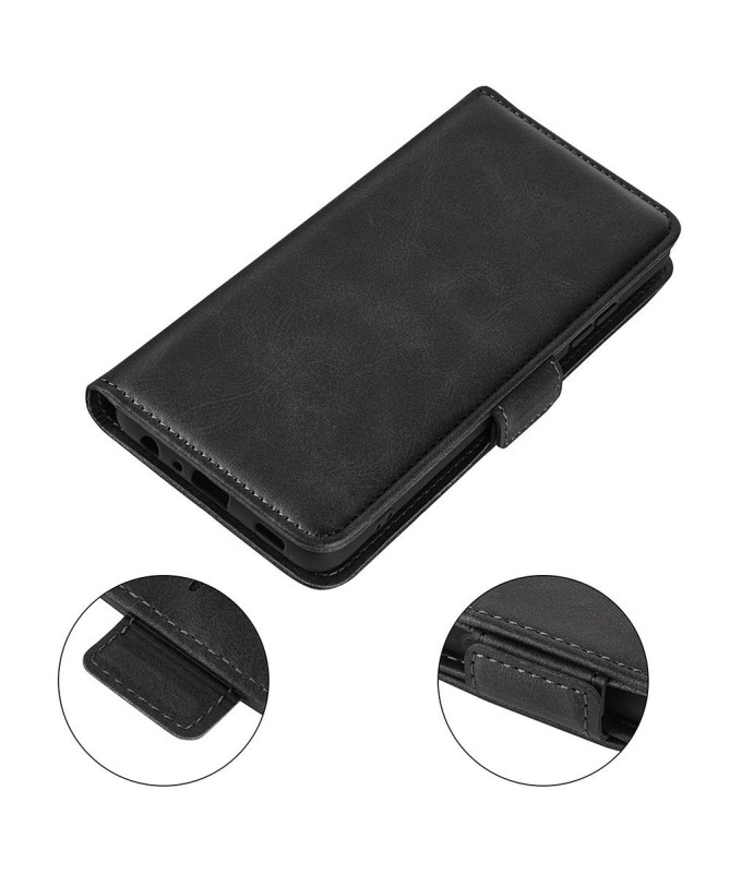 Étui Honor X7 portefeuille revêtement simili cuir mat