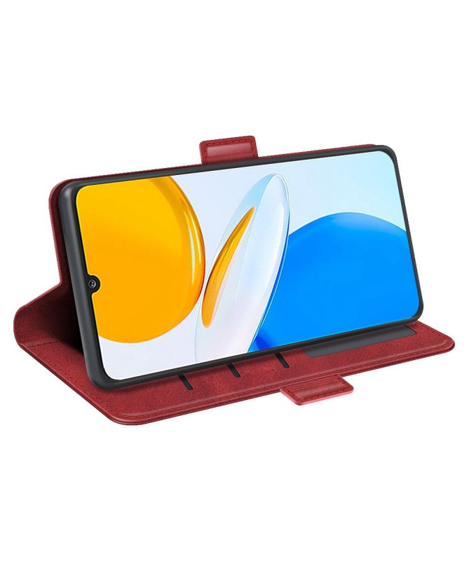 Étui Honor X7 portefeuille revêtement simili cuir mat