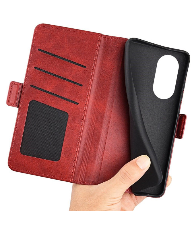 Étui Honor X7 portefeuille revêtement simili cuir mat