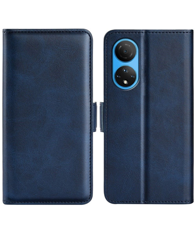 Étui Honor X7 portefeuille revêtement simili cuir mat