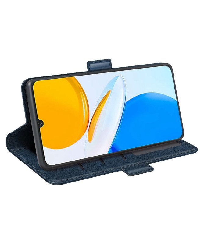 Étui Honor X7 portefeuille revêtement simili cuir mat