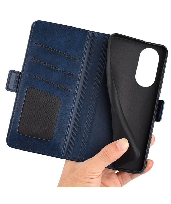 Étui Honor X7 portefeuille revêtement simili cuir mat