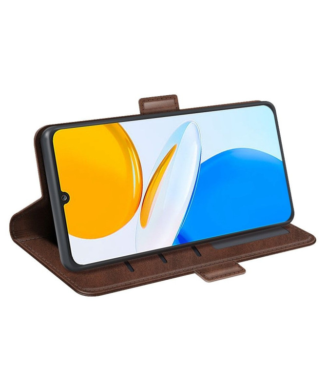 Étui Honor X7 portefeuille revêtement simili cuir mat