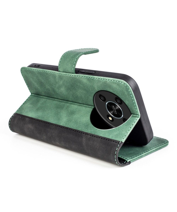 Housse Honor Magic 4 Lite 5G Stand Folio Bicolore